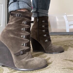 Suede BCBG booties